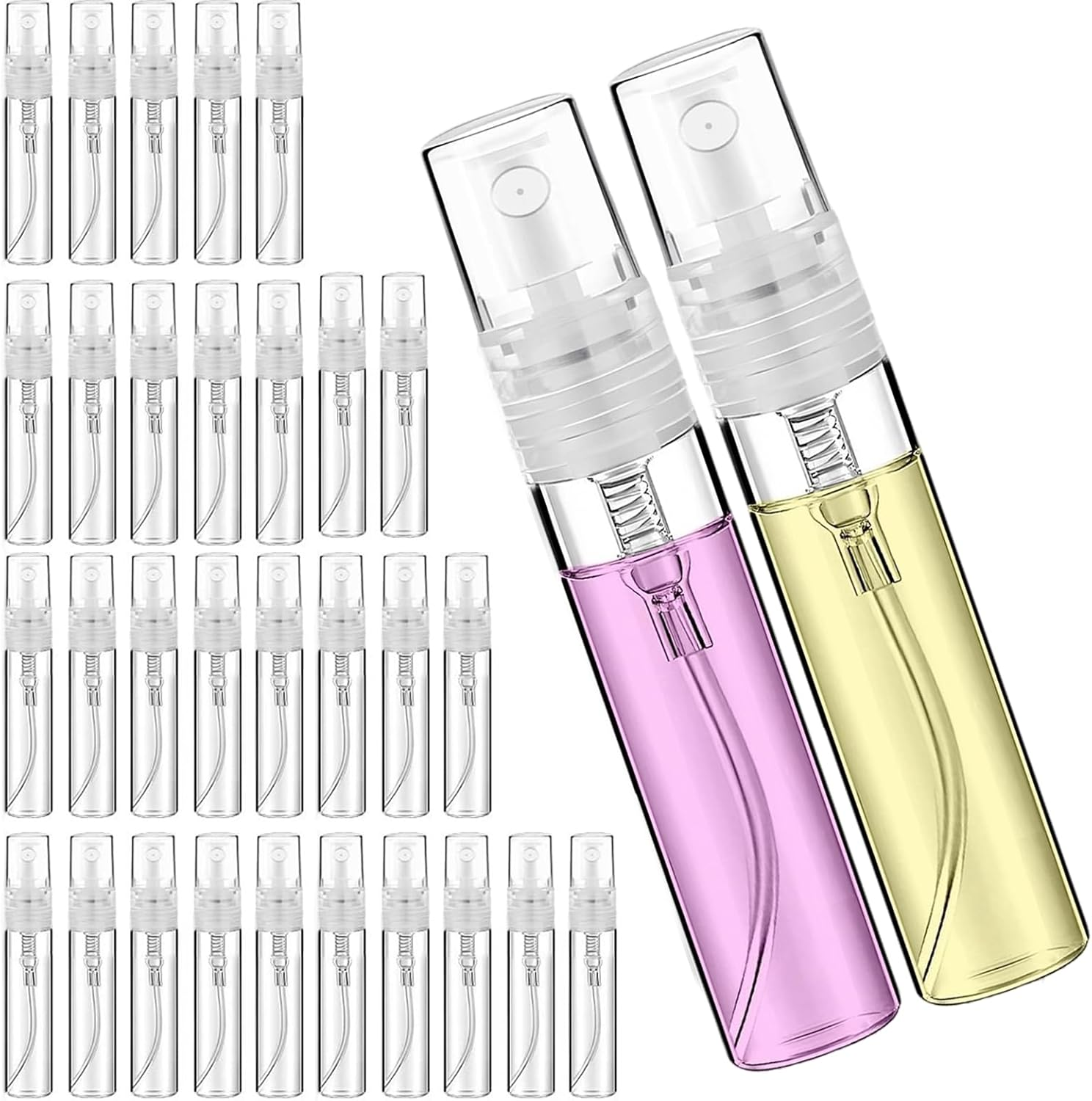 30PCS Refillable Spray Bottles - 5Ml Fine Mist Perfume Travel Bottles, Hair Spray Bottle, Leakproof & Durable for Perfume, Travel, Cleaning image number 4