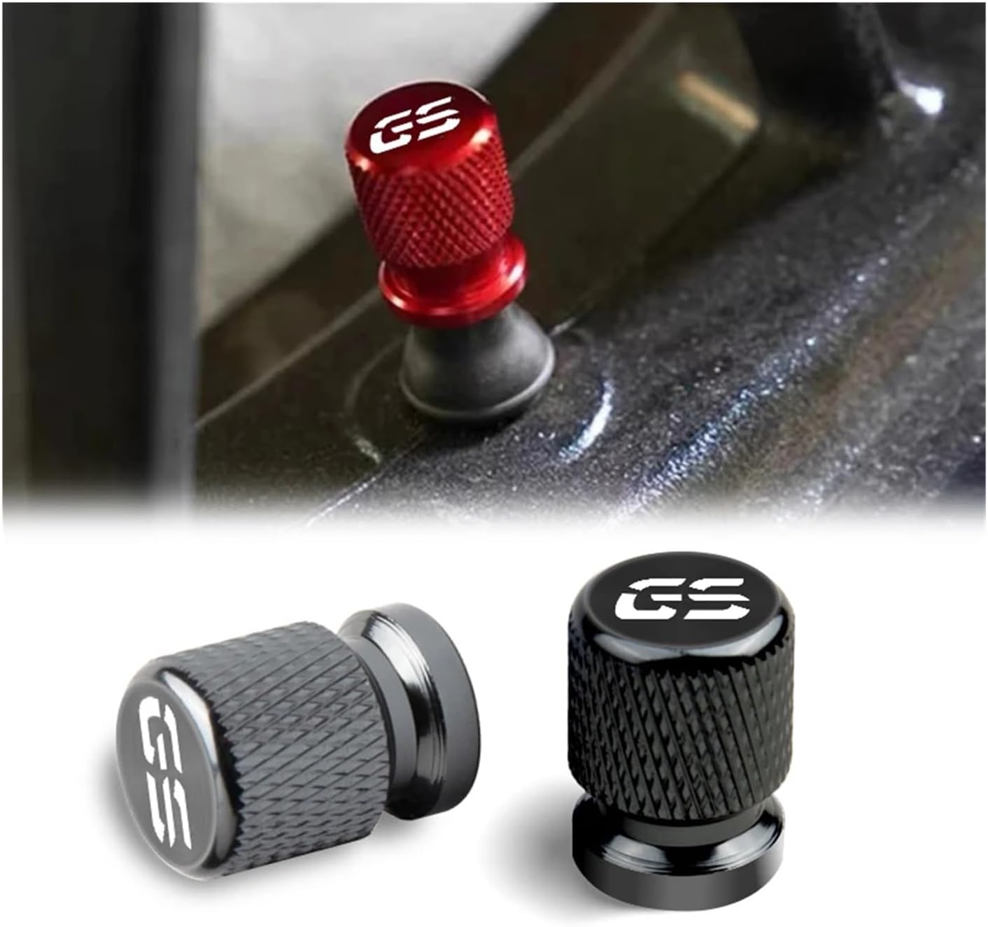 Motorcycle Accessories for R1200GS R1250GS R 1200GS R1250 GS 1250 LC ADV Tire Valve Air Port Stem Cover Caps(Blue) - Blue image number 6