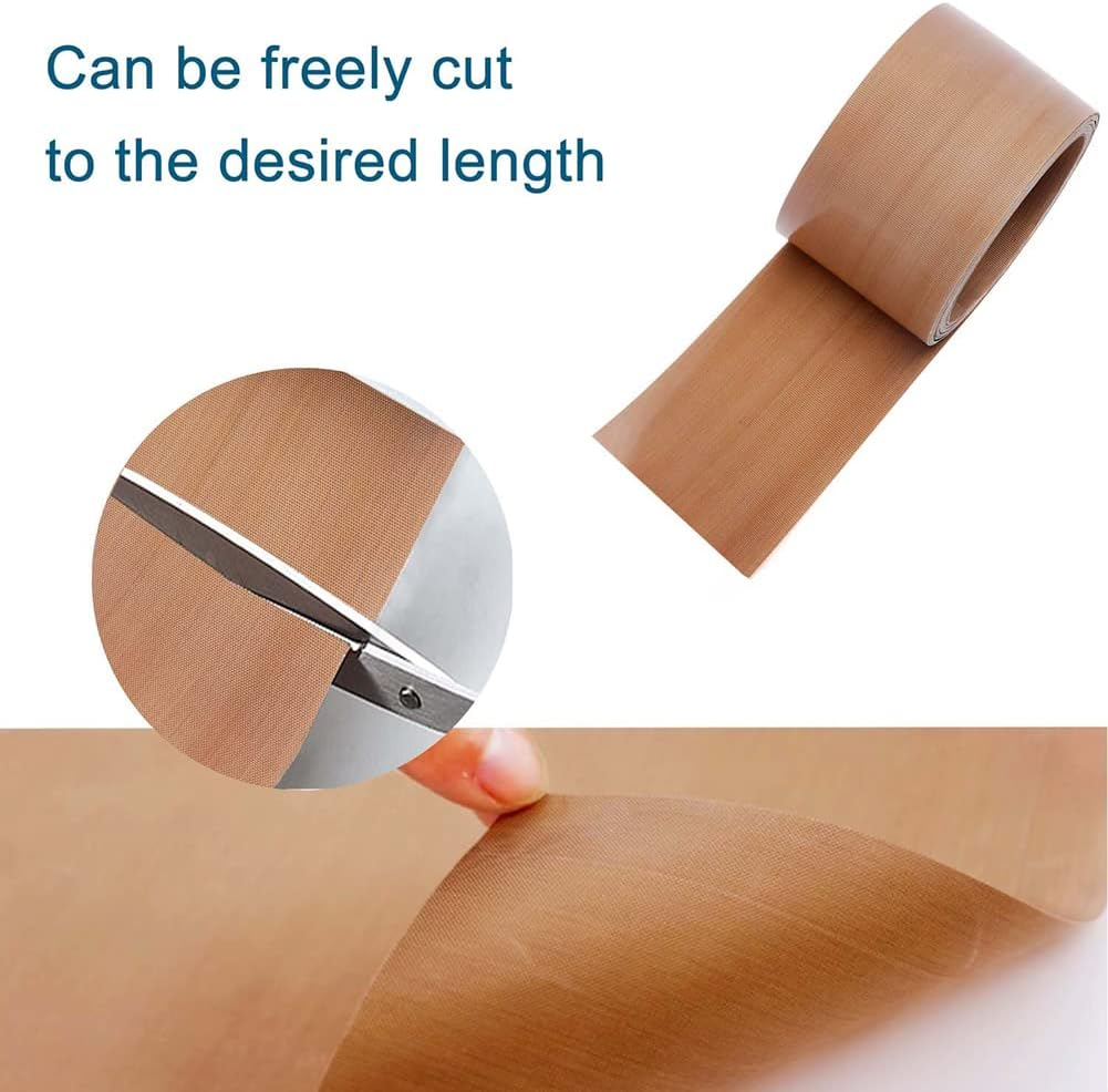 SEELAUGH Pack of 10 Heat Sealer Film Welding Machine Replacement Parts (5 Mm Wide), for Most Manual Beam Welding Machine, Heat Sealing Machine, Impulse Bag Sealer Replacement Parts image number 3