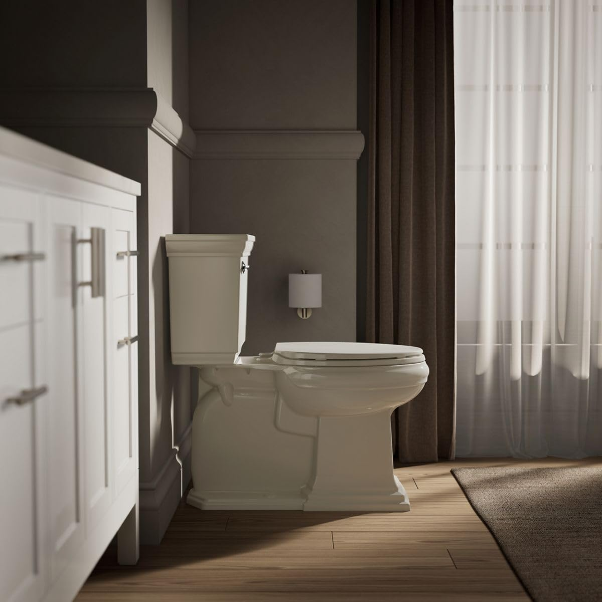 Kohler 20110-96 K-20110-96 Brevia Toilet Seat, Biscuit, Elongated image number 2