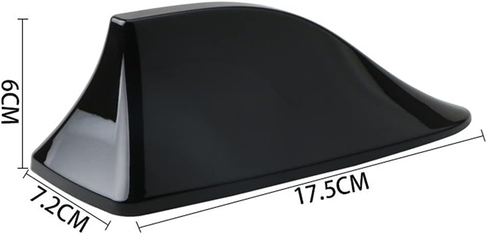 Shark Fin Antenna, Car Aerials, ABS Plastic Roof Shark Fin Antenna to Enhance Radio Signal for Most Cars(Black) image number 3