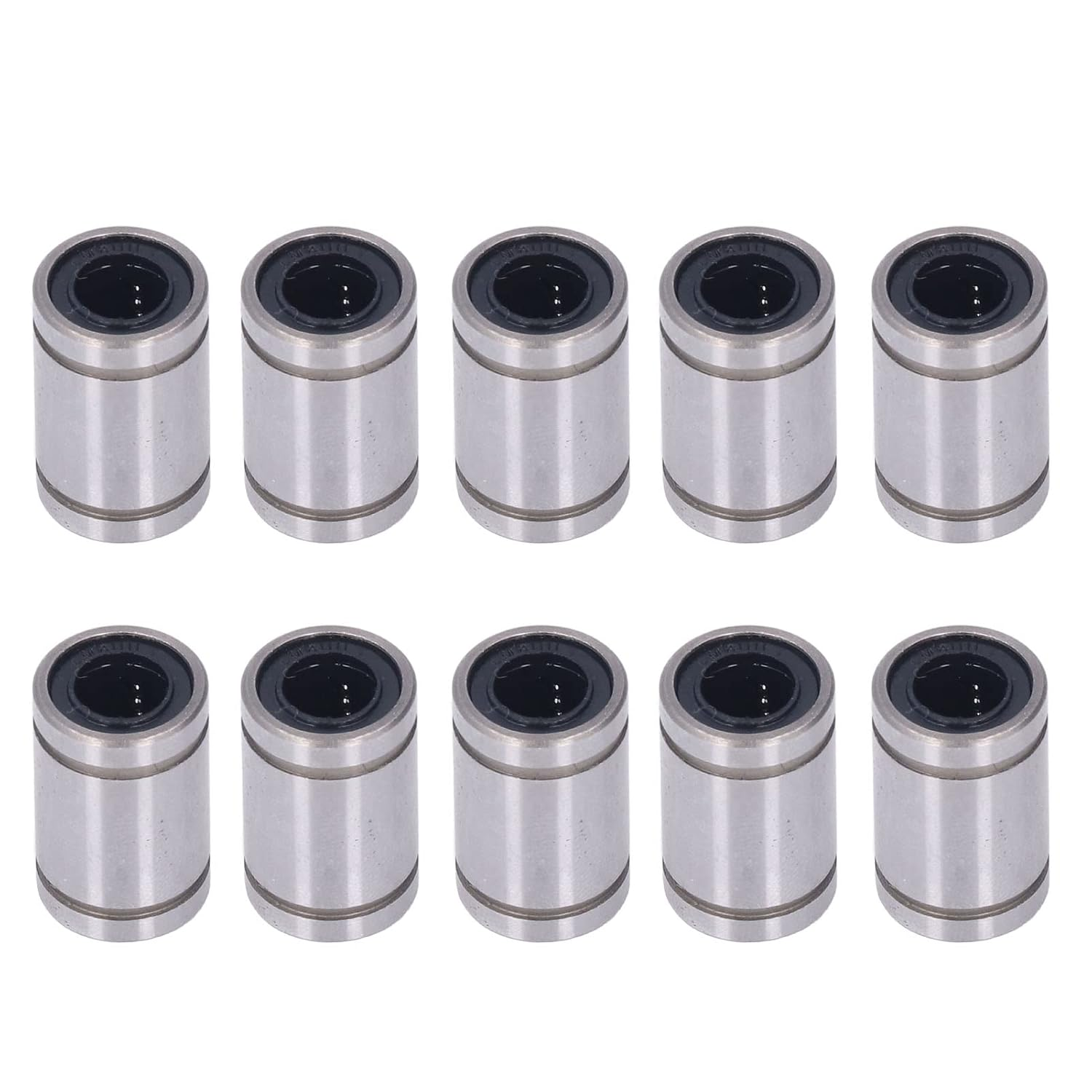 10Pcs Linear Motion Bearing Linear Ball Bearings Cylinder Optical Axes Slider Test Frame Spare ID 8Mm OD 15Mm LM8UU for 3D Printers, Numerical Control, Slides