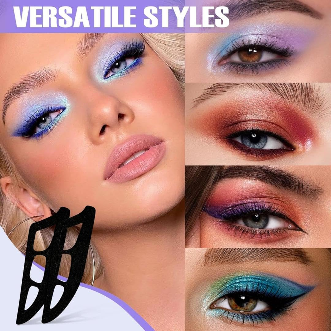 Eyeshadow Tool, Makeup Aid Shadow Assistant, Eyeliner Template Stencils for Perfect Eye Makeup, Quick Make-Up Stencils for Women and Beginners image number 5