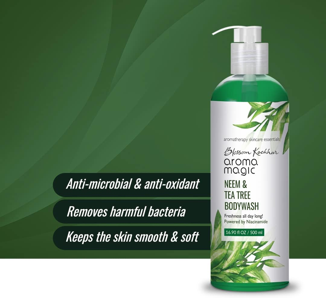 Aroma Magic Neem & Tea Tree Body Wash - 500Ml (Pwrd by Niacinamide) image number 2