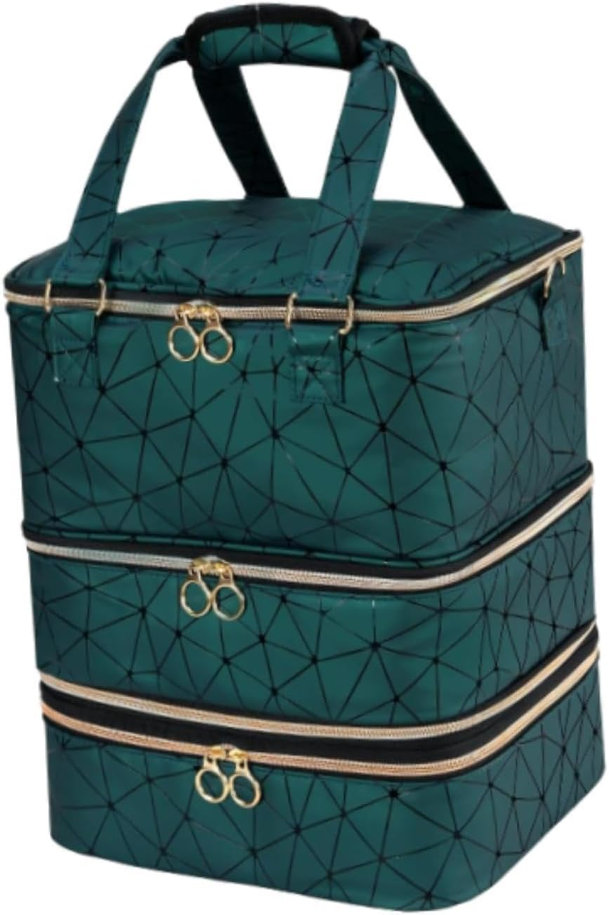 Nail Gel Organizer Case 3 Tier Nail Polish Organizer Case for Nail Art Tools image number 1