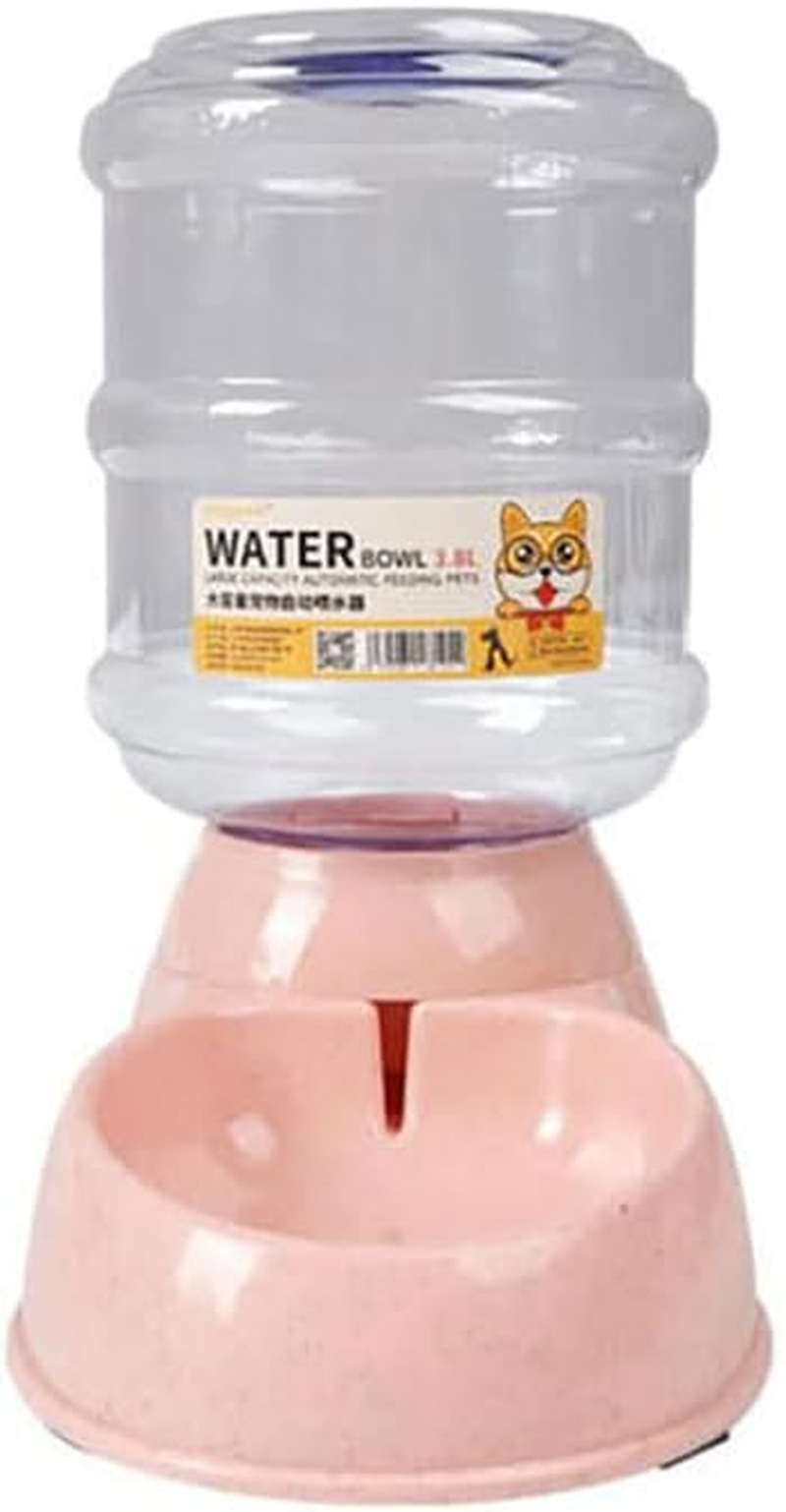 AIMALL Automatic 3.8L Water Feeder Food Pet Dog Cat Puppy Dispenser Feeder Bowl Bottle, Anti-Skid, Easy-Clean Design, Food Grade Material, 12.6X6.69X12.4 In
