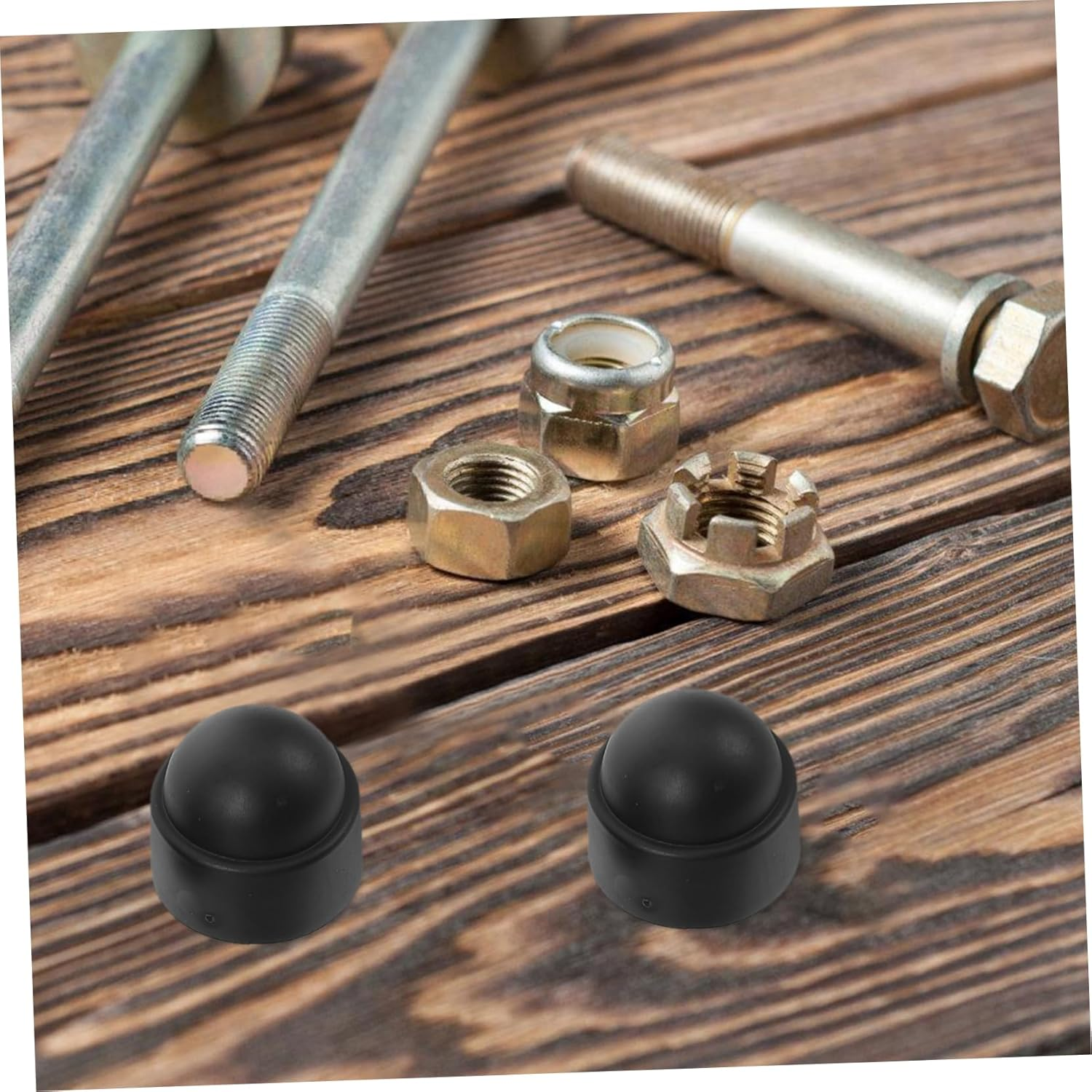 Luxshiny 145Pcs Hexagonal Nut Cap Set Screw Protective Cover Kit Thread Caps Weather Resistant for Workshop image number 1