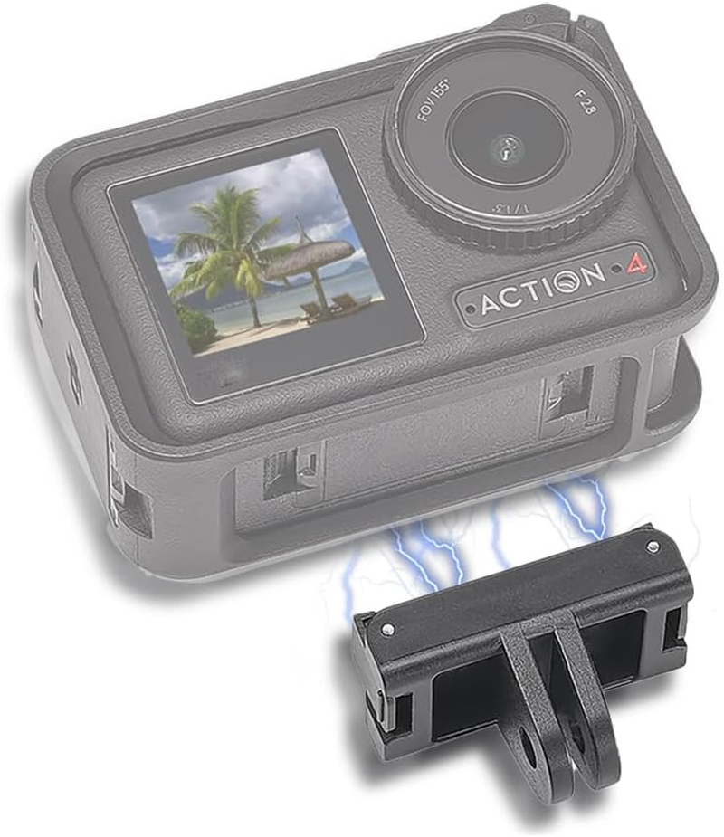 CERFFOOL Magnetic Quick Release Adapter Connector for DJI Osmo Action 5 Pro 4 3 2 Adapter Mount for Tripod Vlogging Bicycle Helmet Mounting Action Camera Accessories image number 2