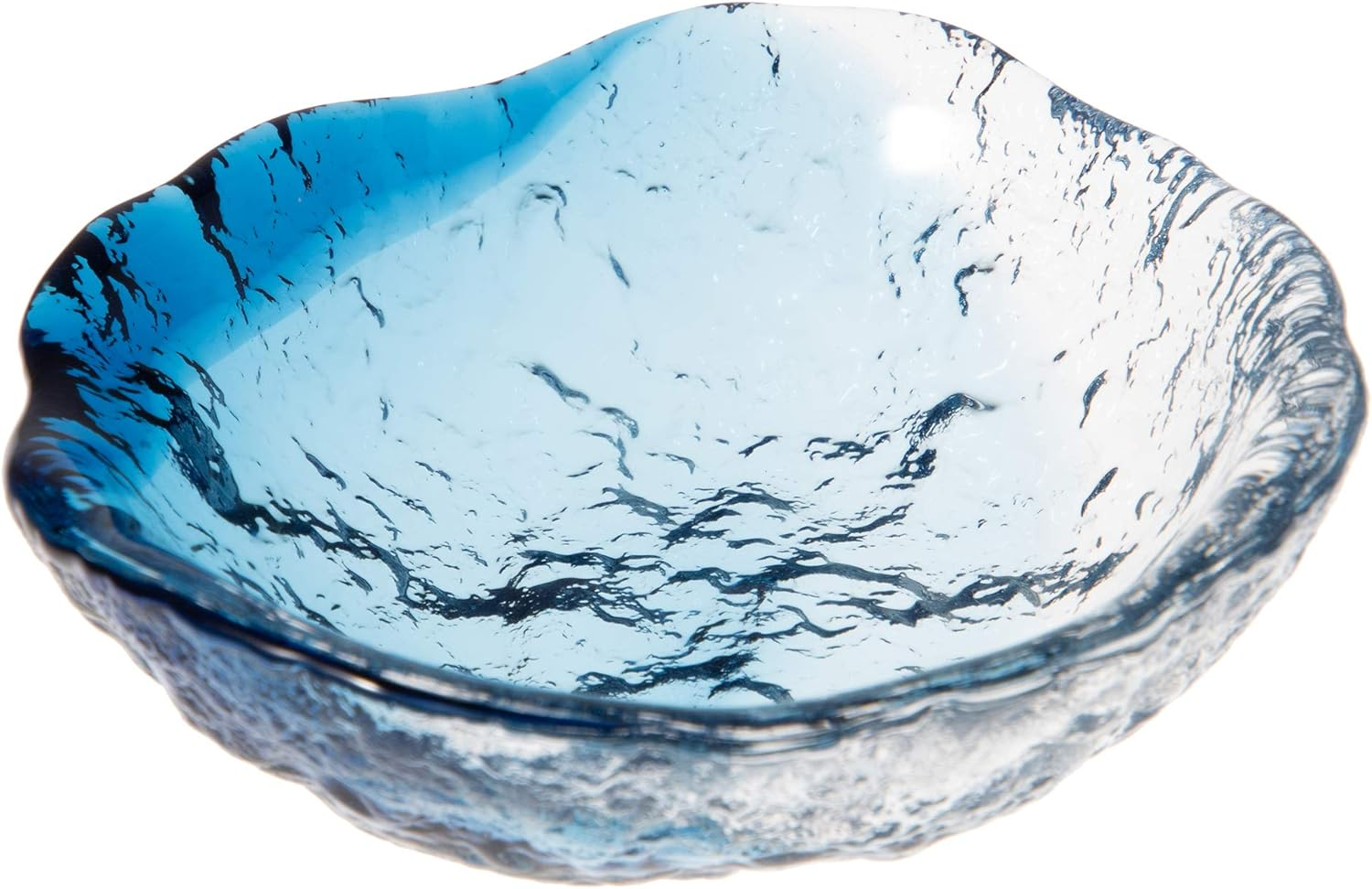 Toyo Sasaki Glass 41255SHB Large Bowl, Kiyodo, Made in Japan, Blue, Approx. Diameter 8.3 X 3.1 Inches (21 X 8 Cm) image number 5
