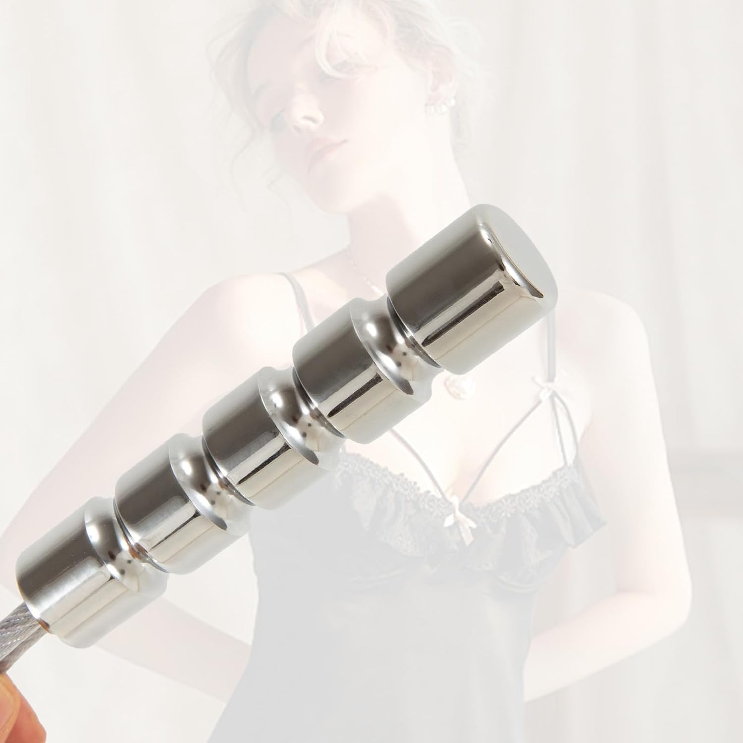 Mineens BDSM Sex Whip Premium Adult Toy Bondage Gear,Steel Wire Whip,Spanking Paddle,Cosplay Tool Adult Role Games for Sex Play,For Both Men and Women image number 6