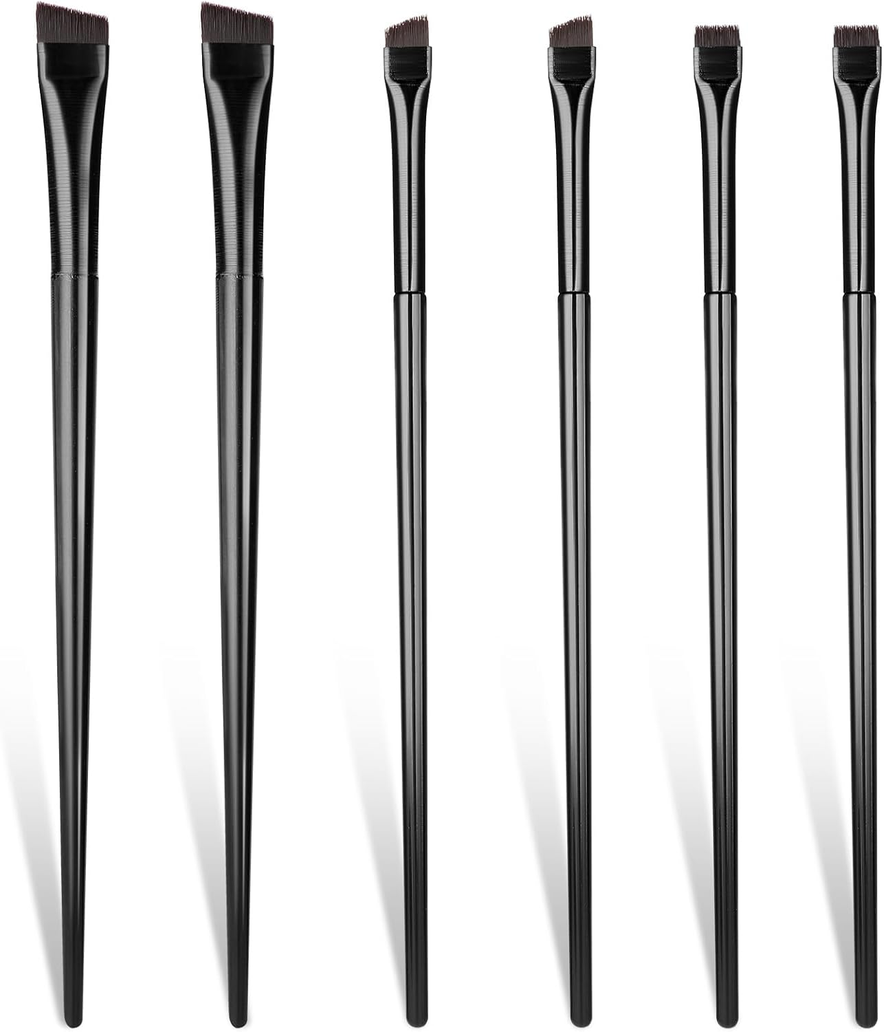Eyeliner Eyebrow Brush, Angled Eyeliner Brush, Make up Eyebrow Brush, Makeup Brush, Eyeshadow Brush Set, Applicator, Cosmetic Brush, Small, Pack of 6 image number 1