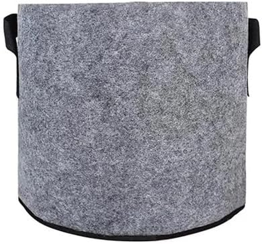 Grow Bags Felt Strong Plant Bag, for Gardening Fabric Grow Pot Vegetable Growing Planter Garden Flower Pots Garden Supplies (Color : Dark Grey, Size : 5Gallons 30X25Cm) image number 1
