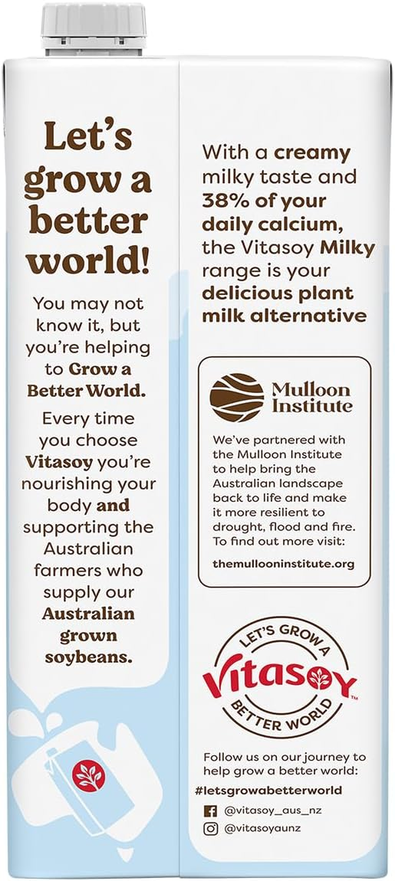 Vitasoy Milky Lite Long Life Soy Milk, 1 Litre (Pack of 12) image number 1