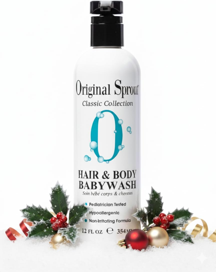 Original Sprout Hair and Body Baby Wash. Organic Vegan Baby Shampoo and Body Wash for Sensitive Skin. 12 Oz. image number 1