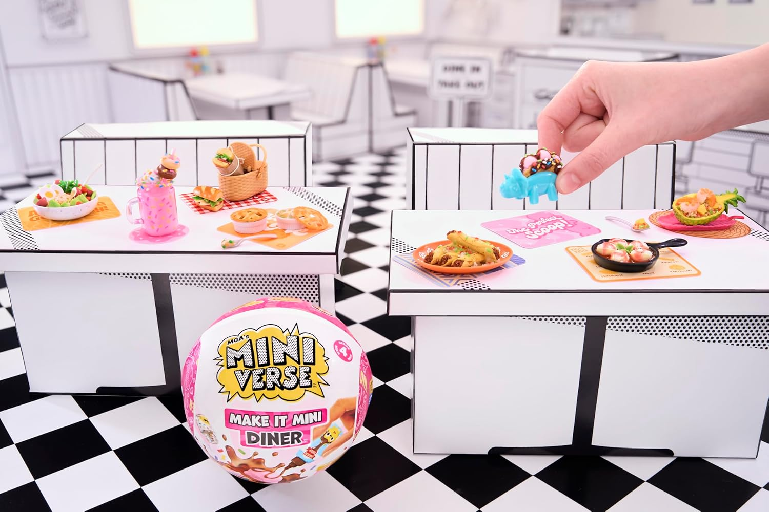 Mga'S Miniverse Make It Mini Diner Series 4, Mini Collectibles - Blind Packaging, DIY, Resin Play, Replica Food, NOT Edible, Collectors, 8+ image number 1