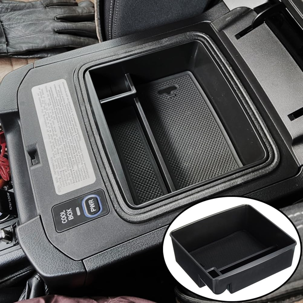 AUTOXBERT Armrest Storage Box Phone Holder Center Console Organizer Container Tray for Toyota Land Cruiser Prado LC150 FJ150 Lexus GX400 GX460 GX470 Car Accessories 2020 2019 2018 2017 2016 2015-2004 image number 6