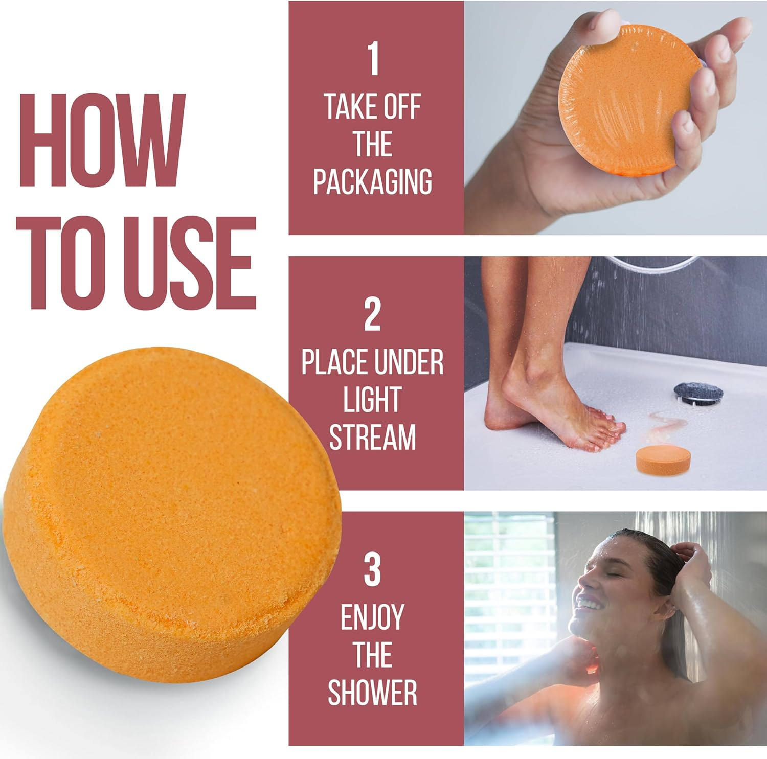 Anovina XL Made in USA Shower Steamers &ndash; Aromatherapy Variety Gift Box with Pure Essential Oils &ndash; Shower Bombs, Self-Care Gifts for Women & Men &ndash; Mothers Day Gift Idea. image number 3