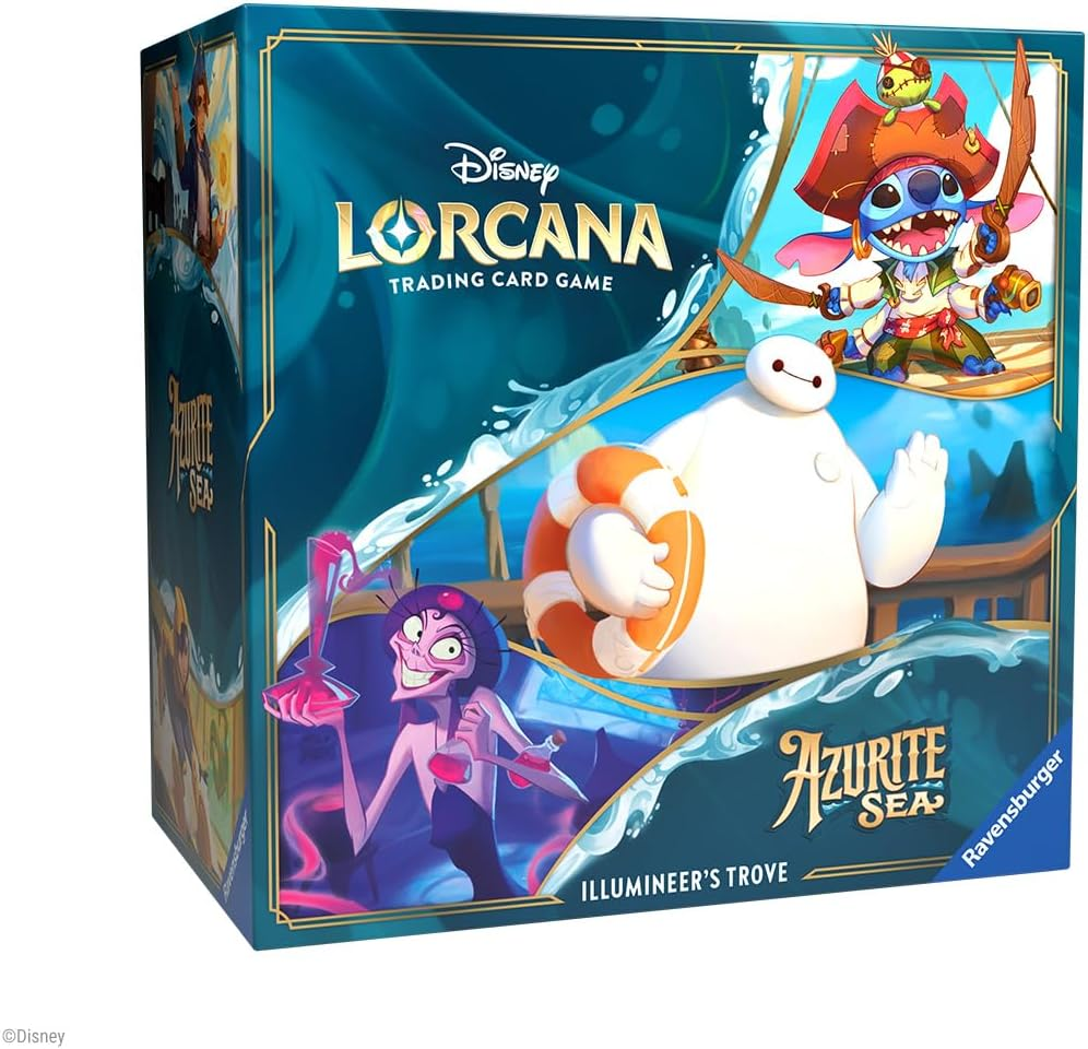 Disney Lorcana TCG S6 Azurite Sea Illumineer'S Trove Gameplay Set image number 1
