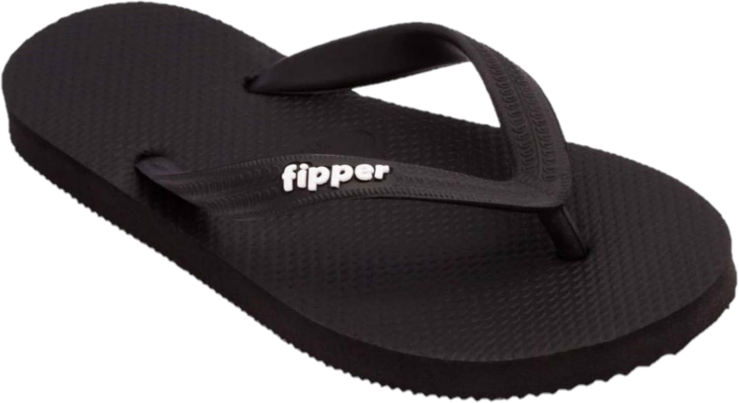 Fipper Slick Mens Rubber Thongs Black UK12 US13 image number 5