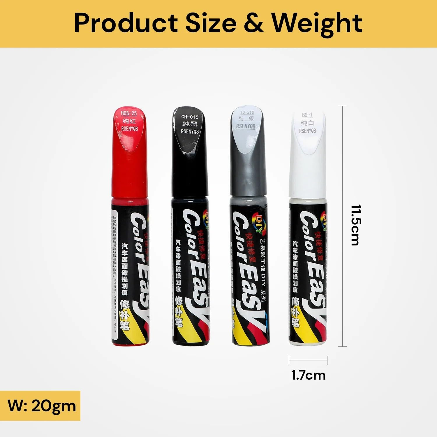 EZONEDEAL Car Scratch Removal for Deep Scratches - Auto Touch-Up Paint Black - Car Paint Repair (Black) - Red image number 7