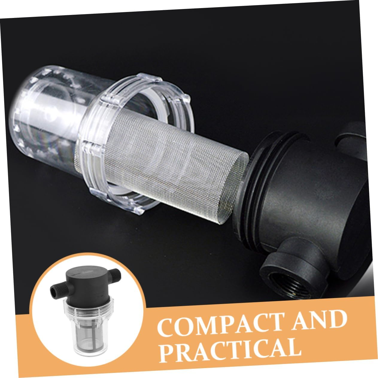 HOMSFOU 4Pcs Rv Water Pump Filter Inline Mesh Strainer Grit Filter Screen Water Strainer for Caravan Outdoor Use image number 3