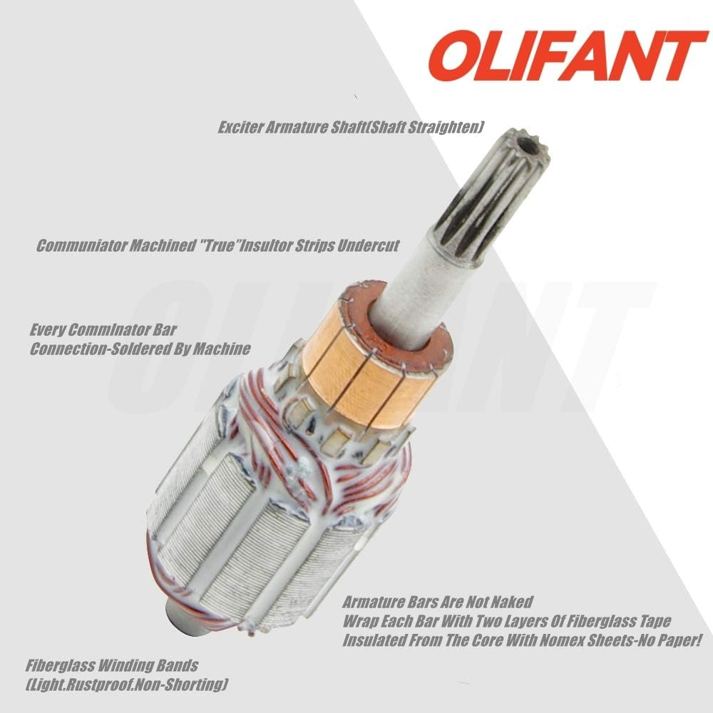 OLIFANT Starter Motor for Honda TRX300 TRX300FW ATV Fourtrax 300 1988-2000 TRX250 1987 ATC250 SX ATC 250 ES Big Red 246Cc 31200-HC4-023 31200-HC4-033 SM13213 128000-4400 image number 5