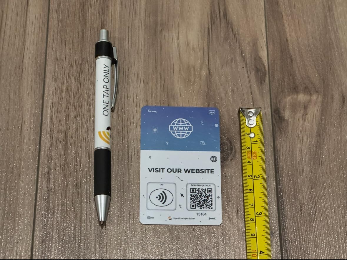 1 Website Tap Card | Website QR Code | Contactless Review Card | NFC Tap Card | Unlimited Use NFC Cards image number 3
