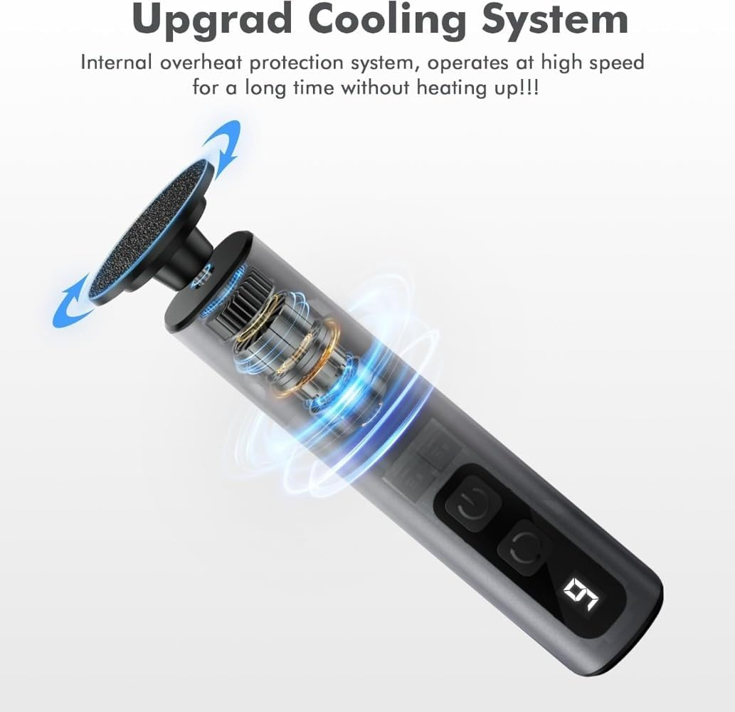 Electric Callus Remover Powerful Hand Foot File Grinder Sander Machine 9-Speeds image number 1