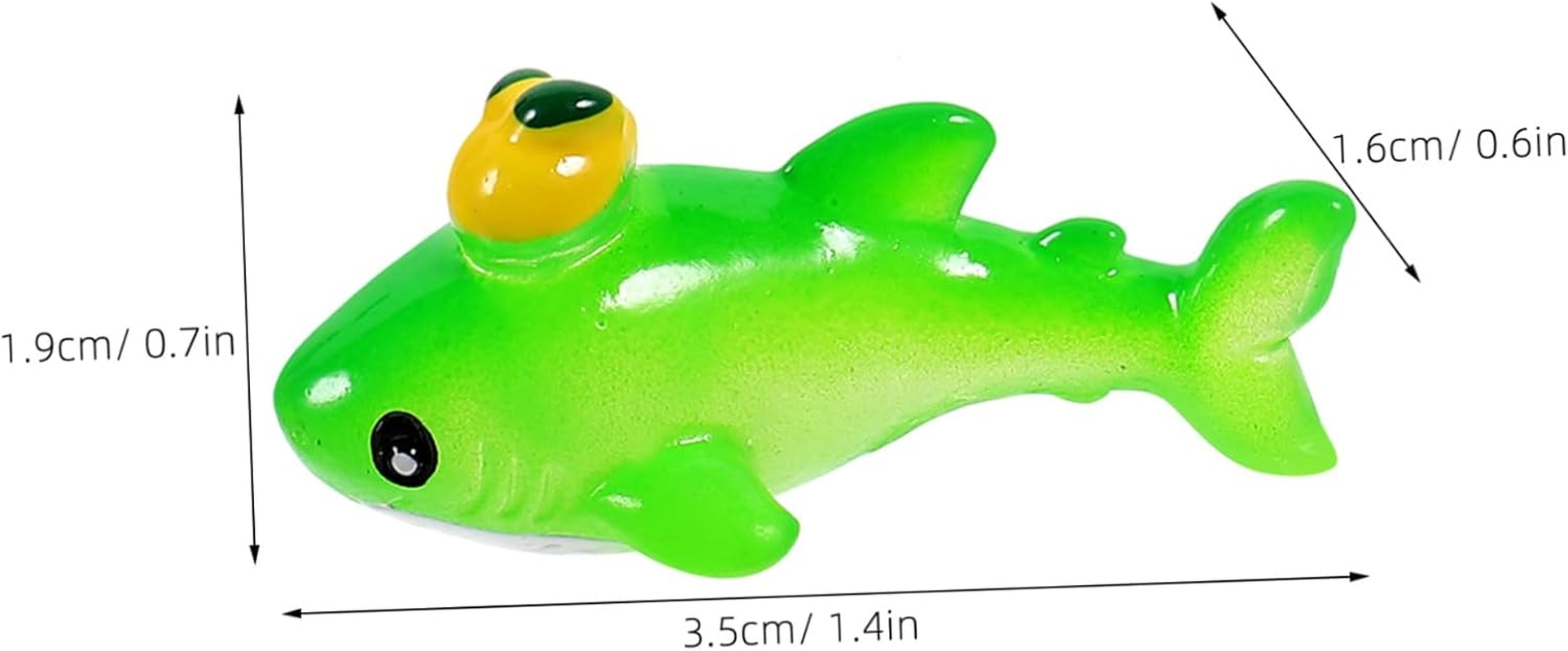 HANABASS 4Pcs Miniature Whale Figurines Cute Animal Statues for Fish Tank and Decor Vivid Craft for Aquatic Landscape and Home Decoration image number 6