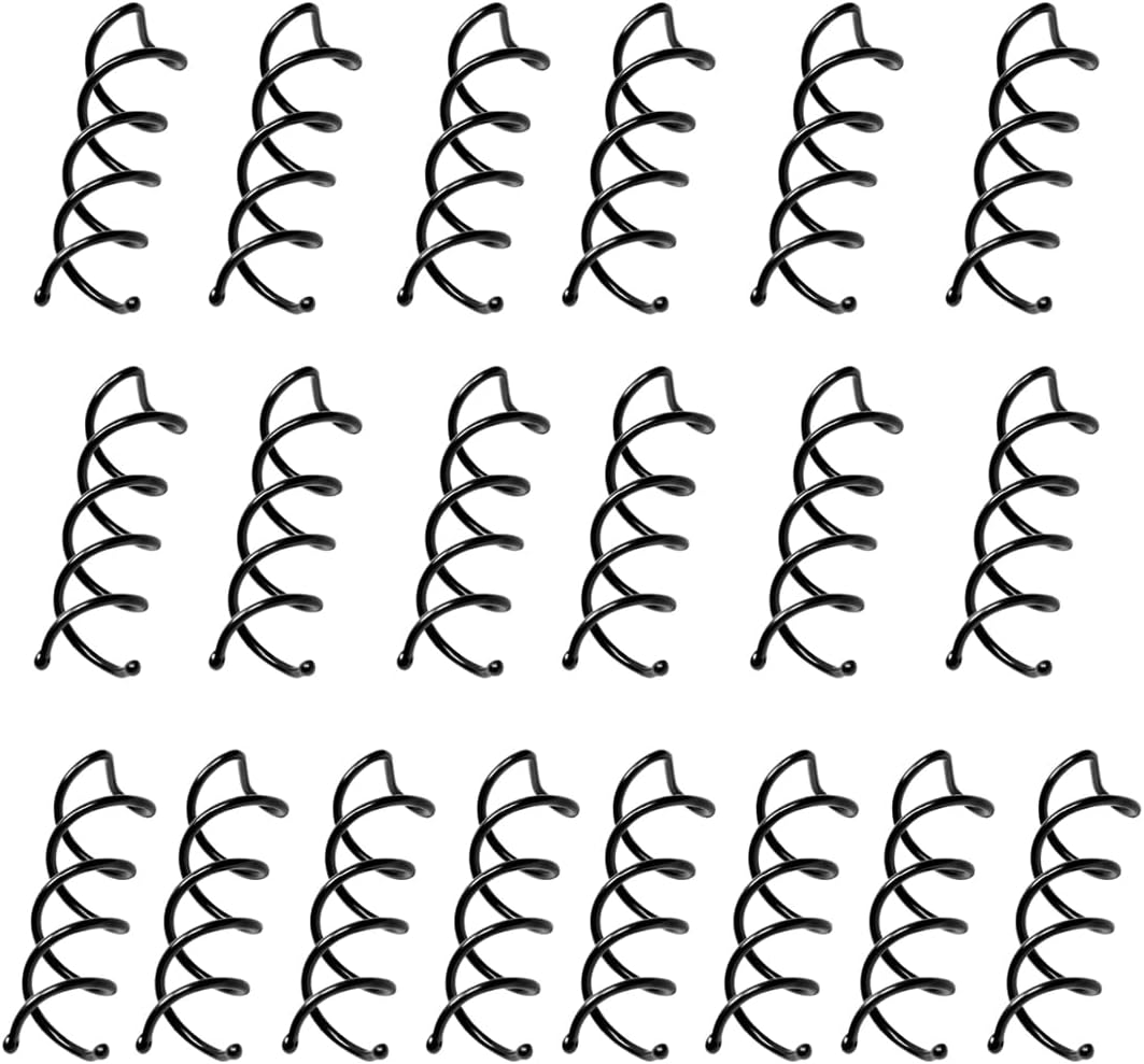 MUNZE Pack of 20 Spiral Hair Clips, Spiral Hair Pins, Hair Accessories, Rotating DIY Hair Pins, Hair Clips for Hair Styling, Suitable for Various Hairstyles (Black), Hair Fork. image number 1
