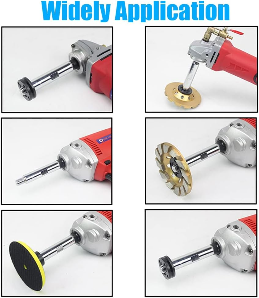 Yakamoz M14 Stainless Steel Rotary Extension Shaft Set, 3Pcs 75Mm 100Mm 140Mm Aluminium Alloy Connecting Rod Connector Adaptor Extension Rod for Grinders Power Tools image number 3