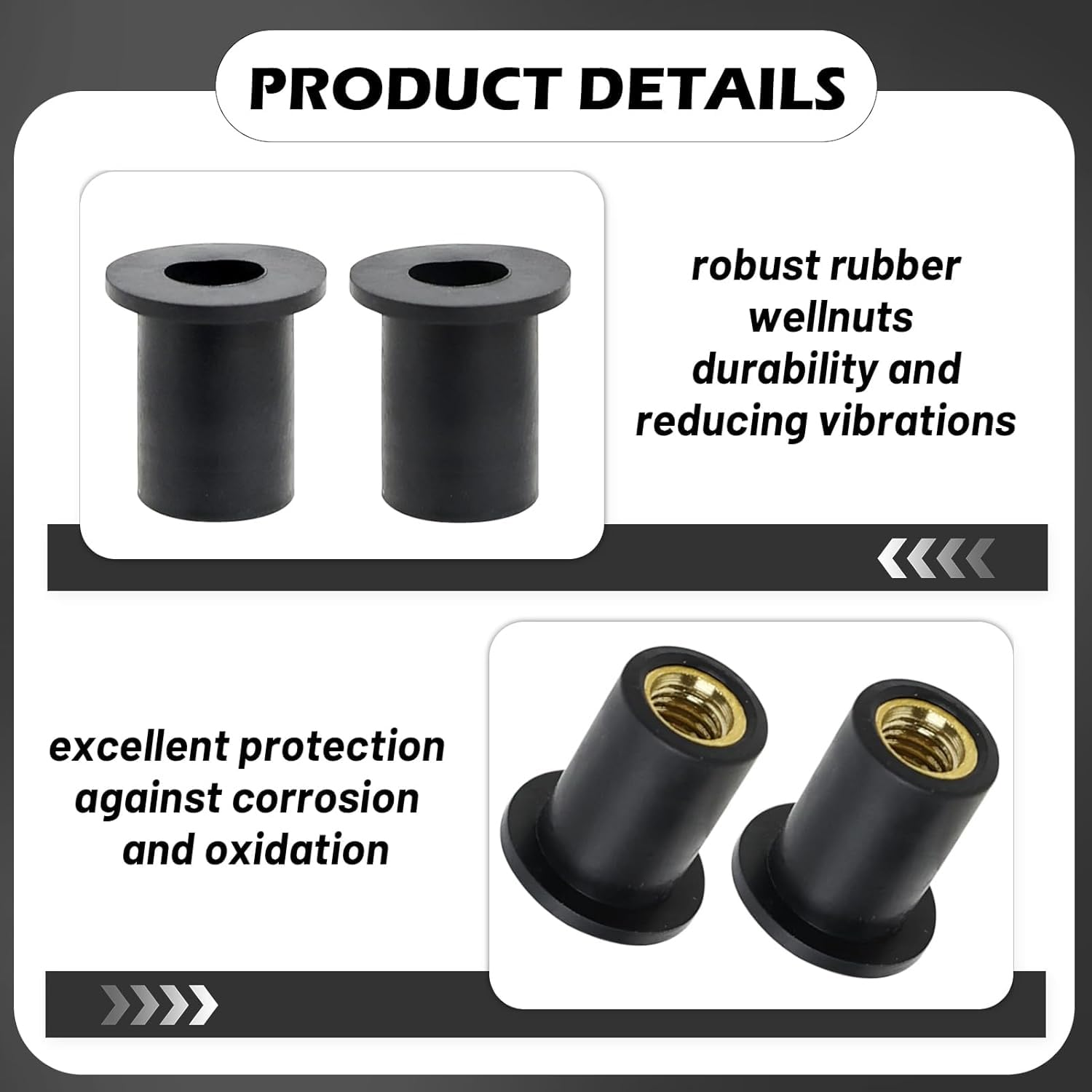 Xinghonyac 10 Pcs Motorcycle Windshield Bolts Screws Kit, Windshield Body Mounting Bolts Nuts for Motorcycle, Aluminum Motorbike Windscreen Screw Bolts Nuts Fastener Kit with Wrench (Black) - Red image number 2