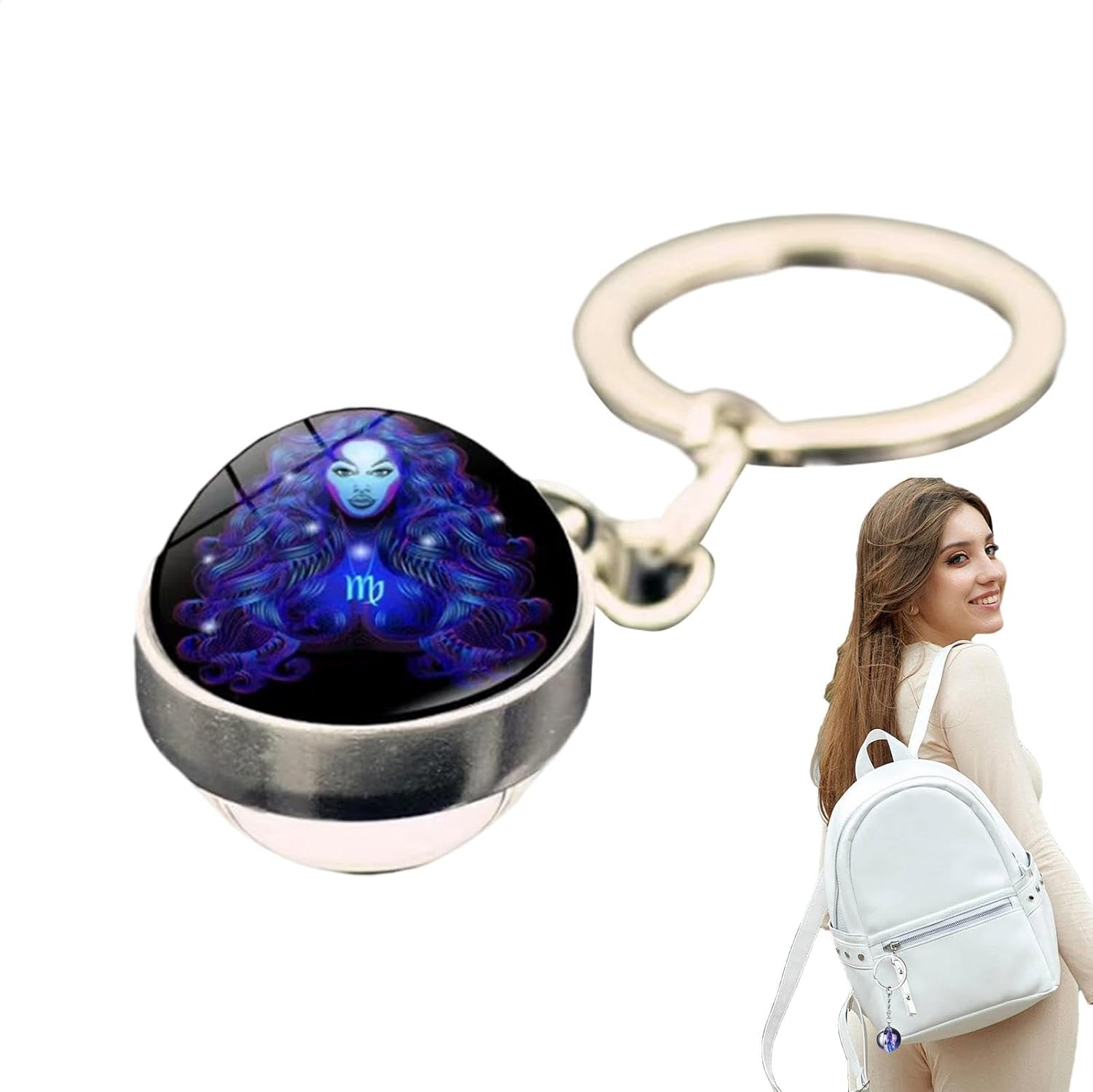 Duroecsain Key Chain Magic, Constellation Key Chains, Star Cup Accessories, Glow in the Dark Pendant, Car Ornament for the Keys, Backpack - Crab image number 7