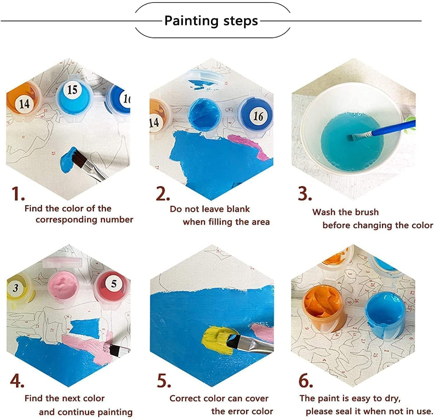 Adult Digital Paint Painting-4 Pieces,Adult Beginner Oil Painting Paint Press Digital Kit,Diy Frameless Beginner Oil Painting-Matisse Van Gogh Kit for Gifts and Home Wall Decoration 19.5&times;15.6Inch image number 2