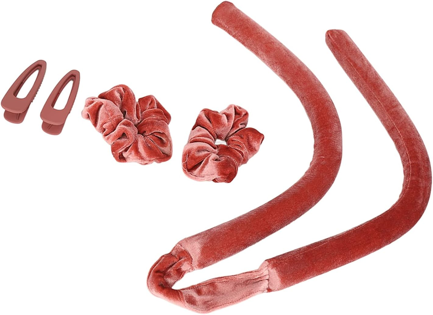 Heatless Curls Roller, Portable Soft Touch Curling Iron with Hairpin Hair Ring Hair Styling Tool image number 2