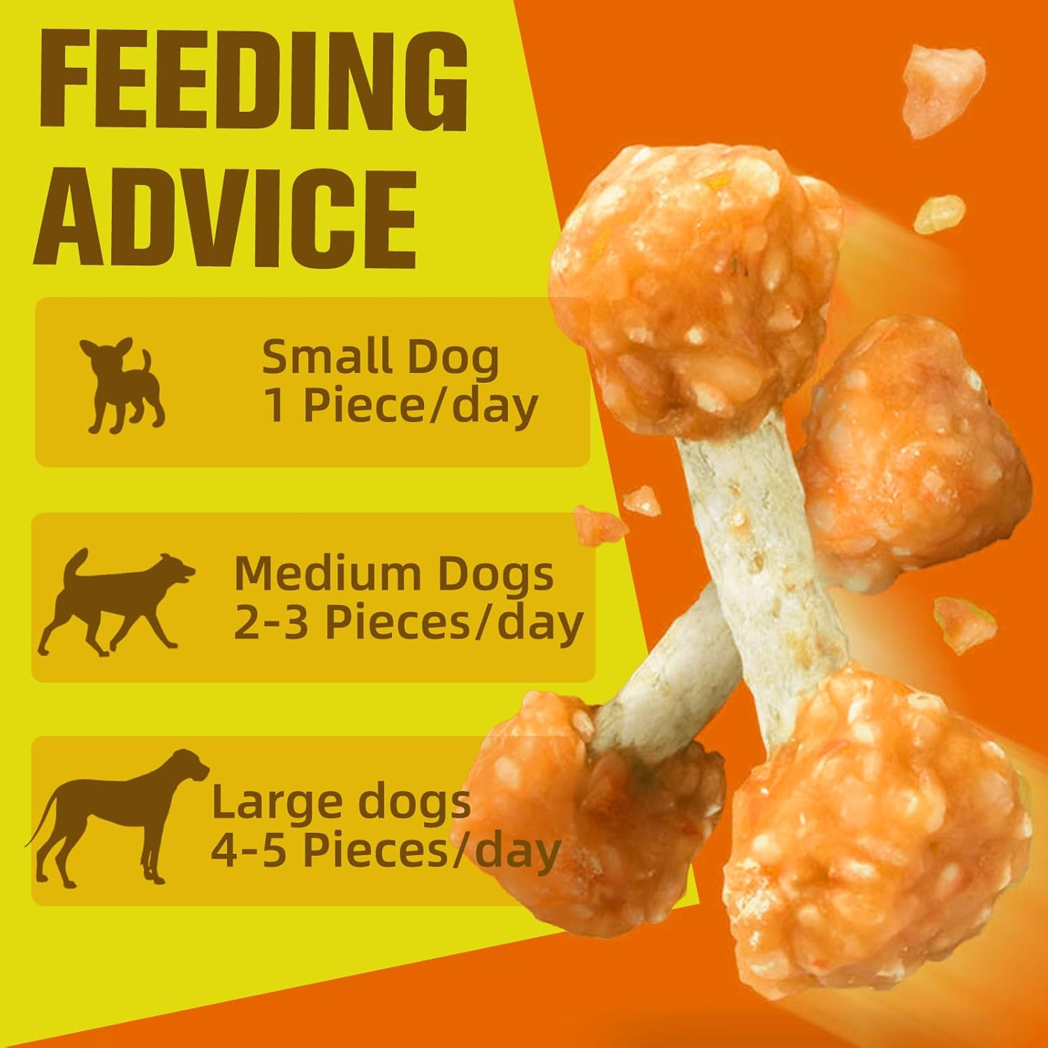 Dog Treats Chicken 100G - All Natural & Dried Snacks - Grain Free Long Lasting Chews Dogs - Best Sticks for Training & Healthy Teeth image number 1