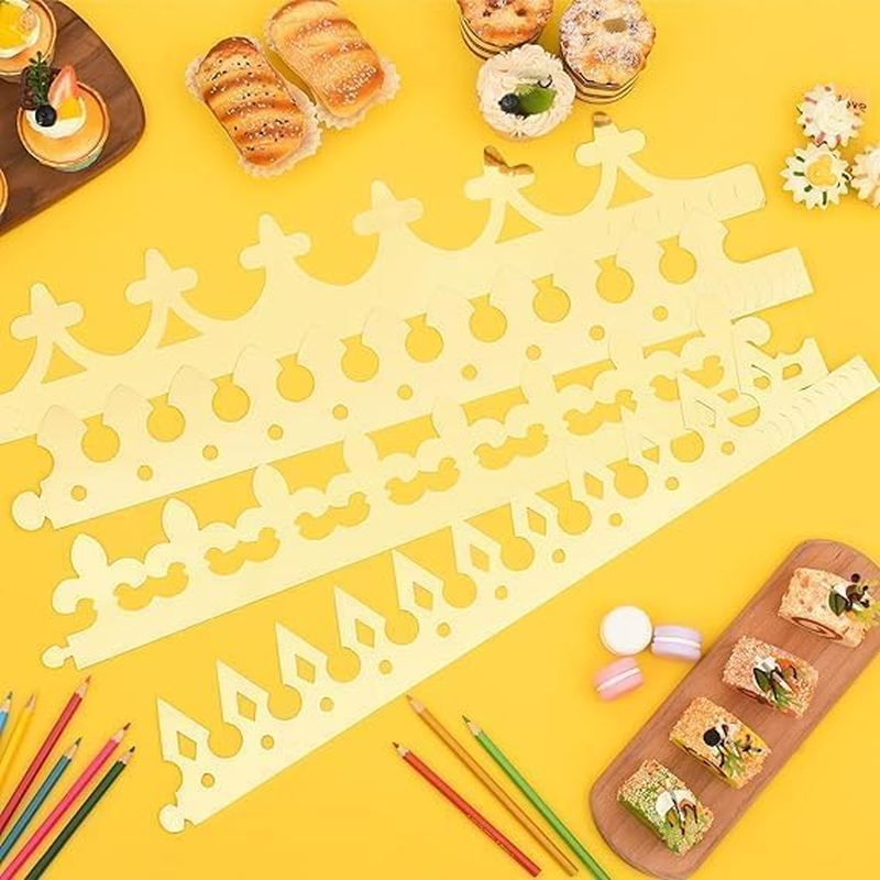32Pcs Gold Paper Crowns, Birthday Crowns for Kids, Paper Prince Princess Crown Foil Party Crown Hat Cap for School Classroom Baby Shower Birthday Party Supplies image number 5