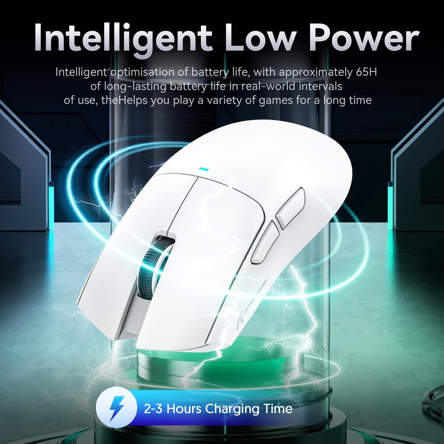 ATTACK SHARK X11SE Gaming Mouse (White) image number 5