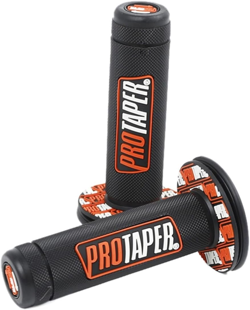 7/8" 22Mm Handle Grips Pro Taper Motorcycle Grips Bike Motocross Handlebar Rubber Gel Hand Grip Brake Hands (Color : Yellow)