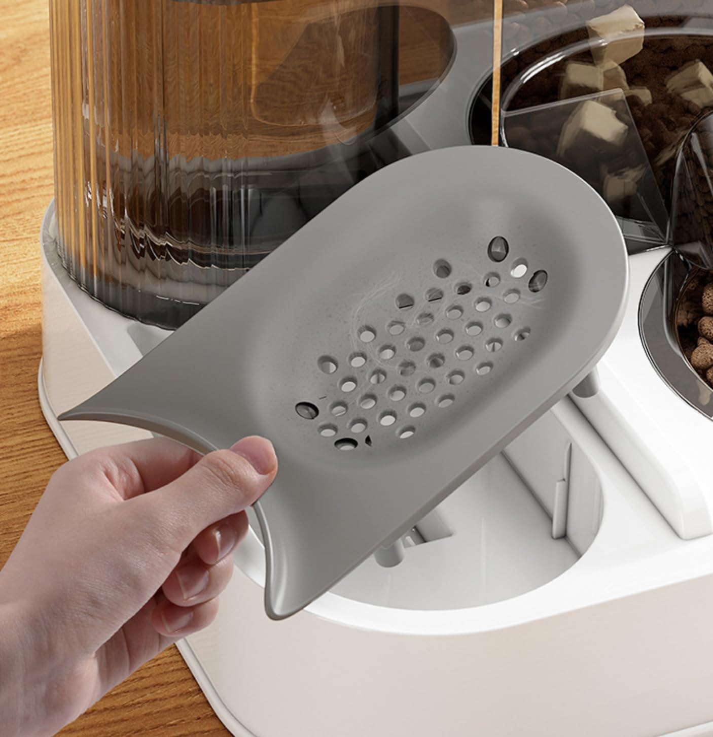 Automatic Pet Food & Water Dispenser Set &ndash; Large Capacity Gravity Feeder (3.7 L Total) image number 1