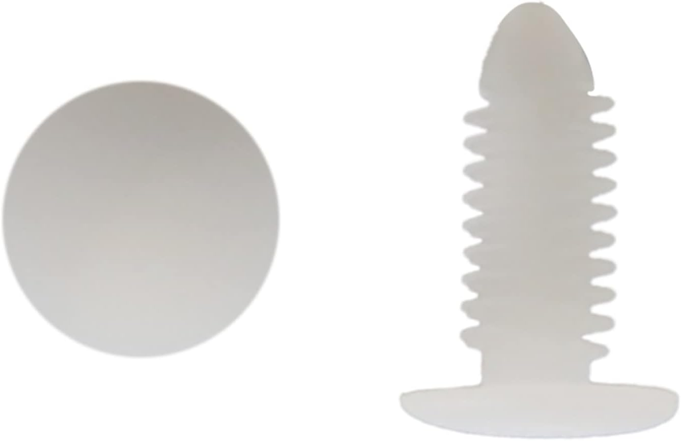 Uxcell 30Pcs White Plastic Rivets Splash Guard Fastener Push Type Clips 7.5 X 6.5Mm image number 2
