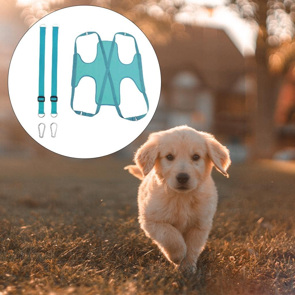 P Cat and Dog Hammock Helper Dog Holder Pet Grooming Hammock Harness for Grooming Washing, Gray L image number 6