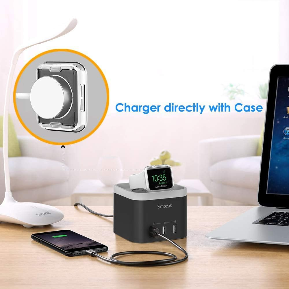 Simpeak 2PACK Soft Screen Protector Case Compatible with Apple Watch Series 10(42Mm 46Mm) Series 9 Ultra 8 7(41Mm 45Mm 49Mm) Series 6 SE 5 4(40Mm 44Mm) Series 3 2(38Mm 42Mm),Clear (40Mm) image number 1