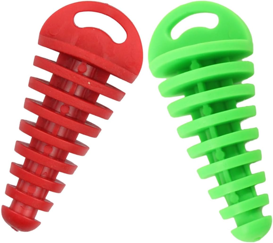 Happyyami 2Pcs Motorcycle Exhaust Air-Bleeder Plugs Performance-Enhancing Silencer Accessories in Green and Red Easy Installation for Upgraded Riding Comfort image number 6