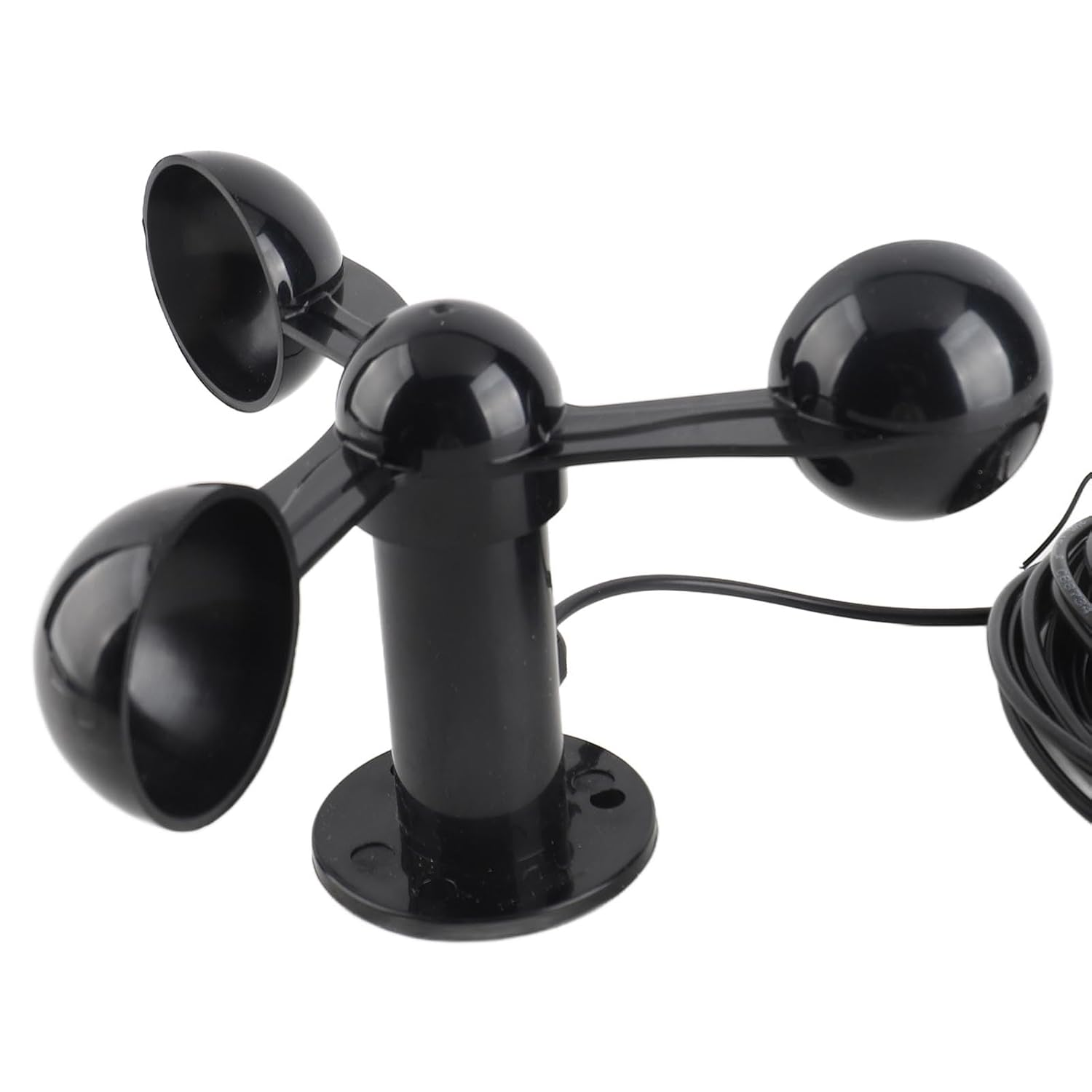 Asixxsix Replacement Wind Speed Sensor for Weather Station, Anemometer Sensor Wind Speeds Cup with 8M Waterproof Cable 3 Cups Detector, Three Measuring Detector image number 1