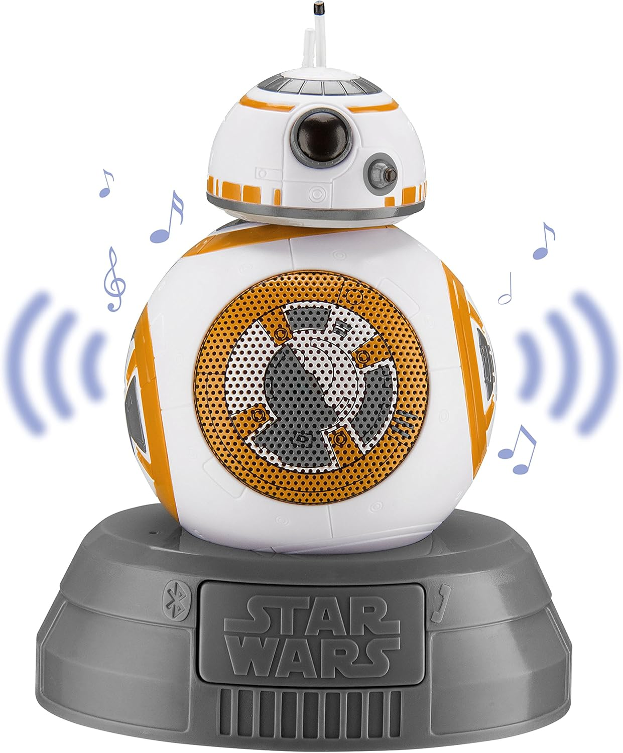 Ekids B67B8 Star Wars BB8 Bluetooth Wireless Speaker Portable White/Orange image number 2