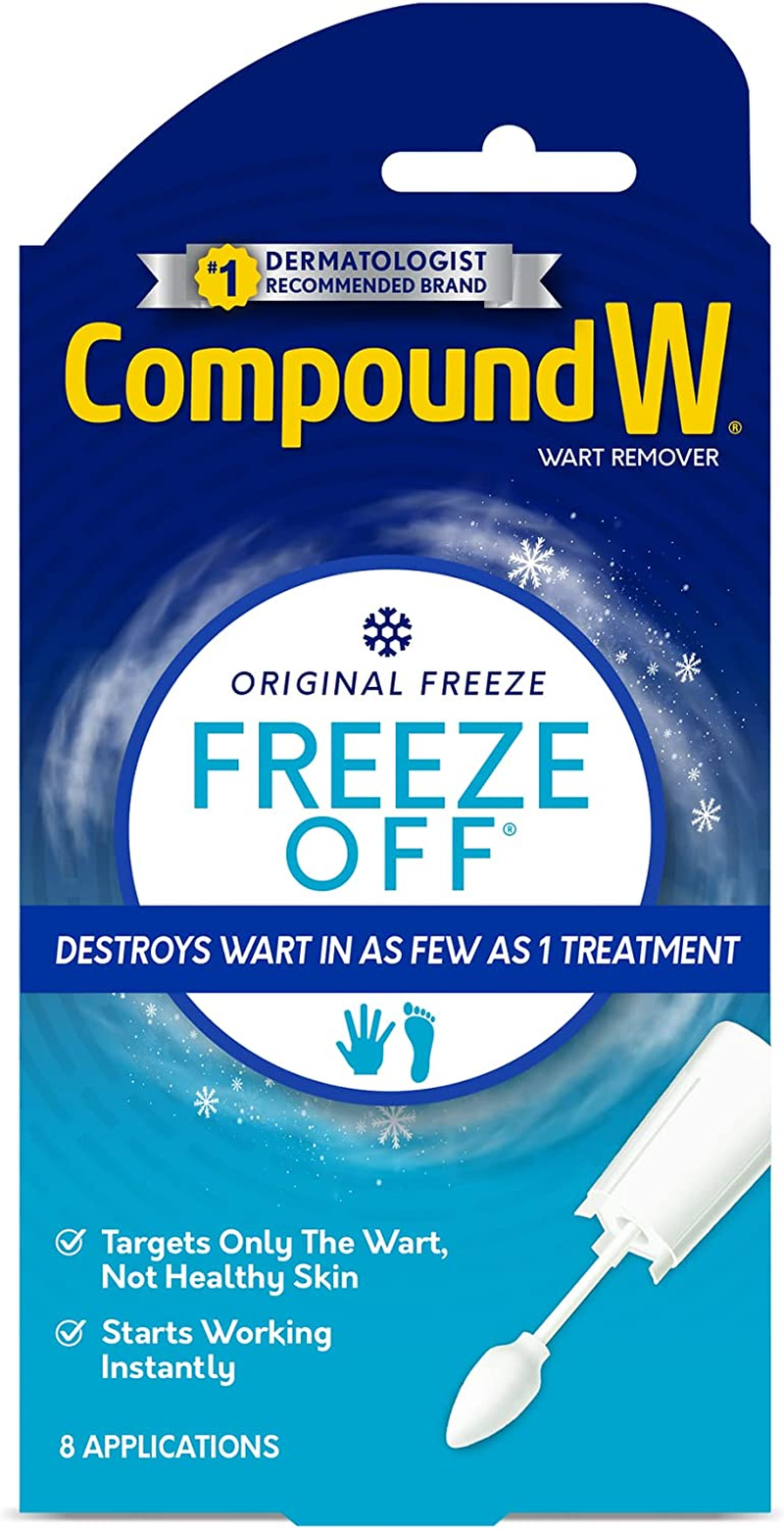 Compound W Freeze off Wart Removal System - Effectively Removes Warts in as Few as One Treatment - 8 Disposable Applicators