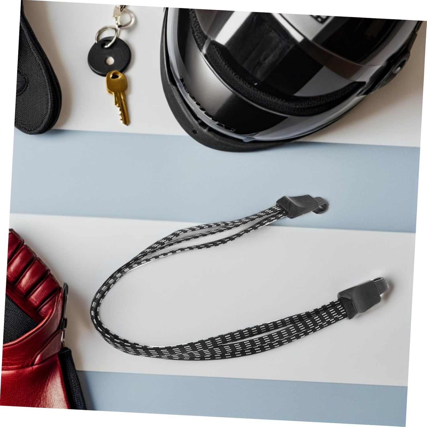 Toyvian 4Pcs Heavy Duty Elastic Binding Bands for Luggage Weather Resistant Tie down Straps with Quick Adjustment for Outdoor Cycling and Versatile Cargo Securing image number 2