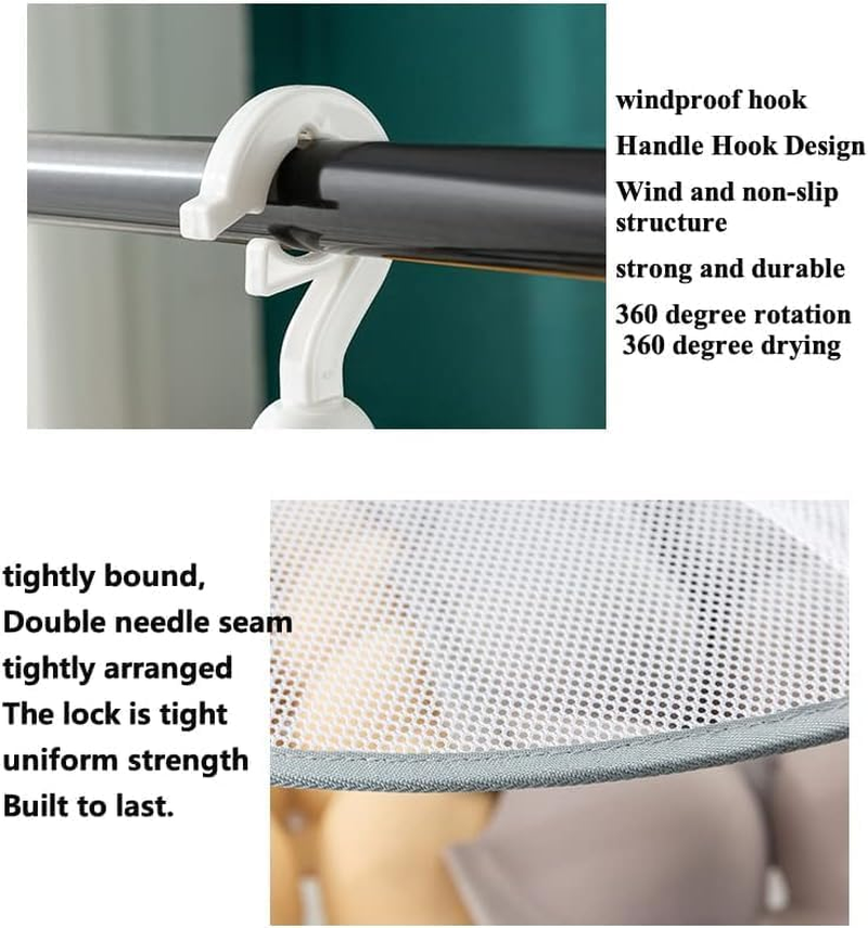 Limcryspp Double-Layer Clothes Drying Rack, Foldable Mesh Drying Rack, Foldable Hanging Net Dryer, Underwear, Etc image number 1