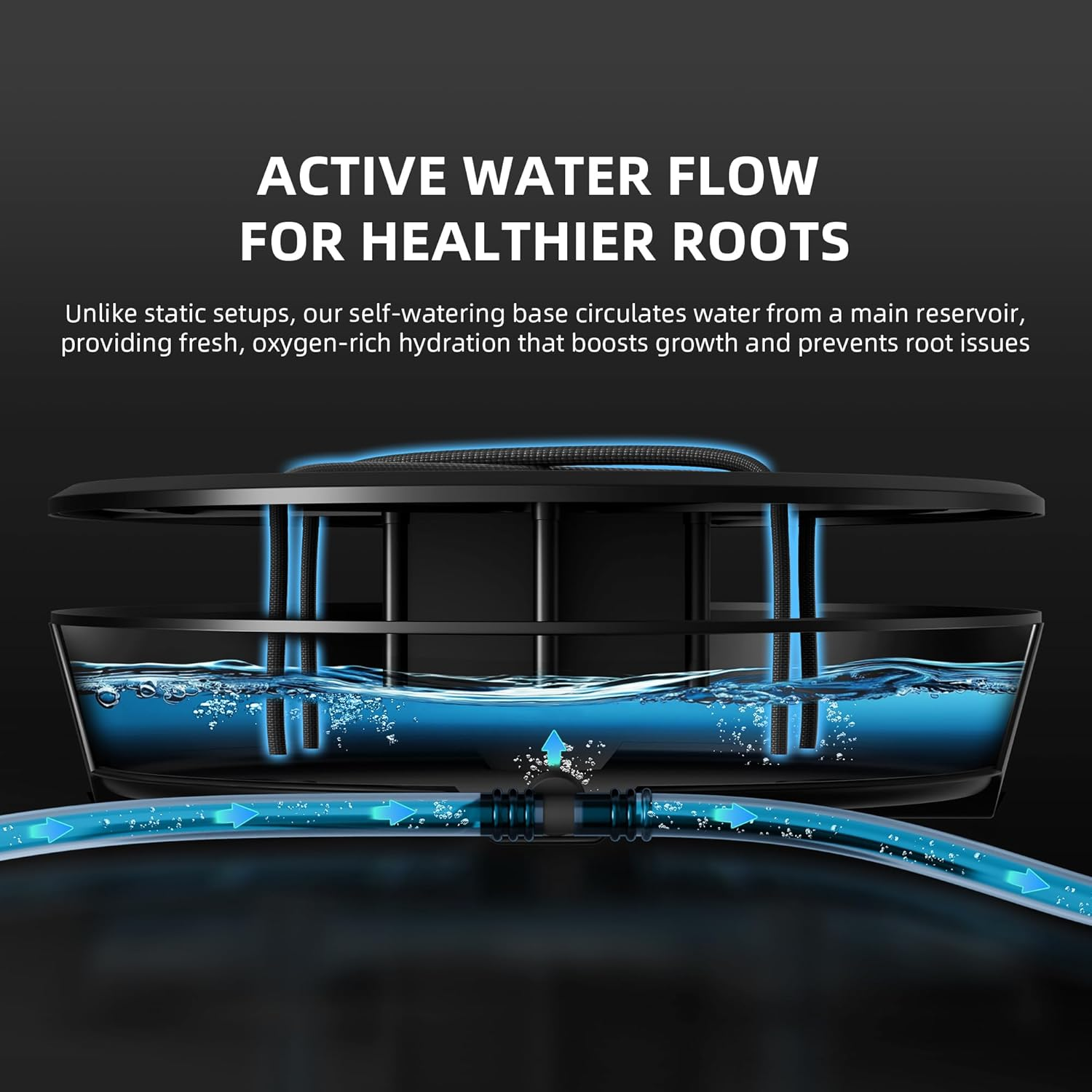 Spider Farmer Self Watering Fabric Pot Base 4 Pack Car Watering System image number 6